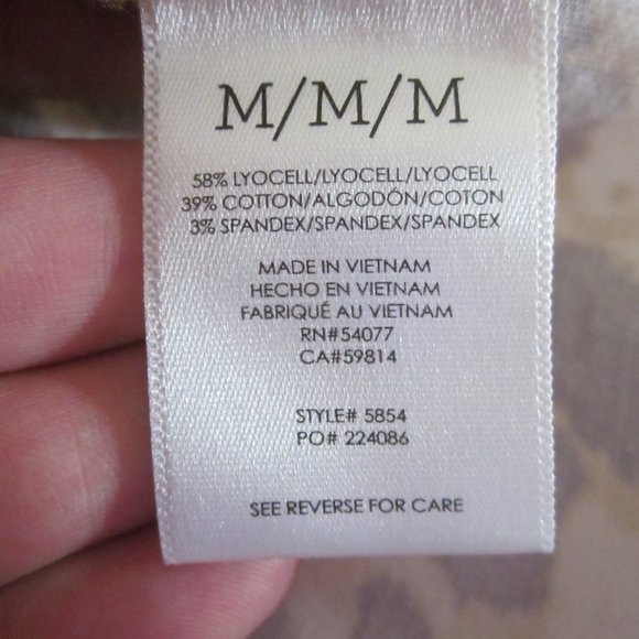 CAbi Shirt M Providence Button Shirt Jacket Leopard #5854 - Picture 7 of 8